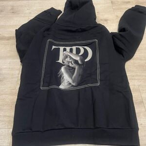 Taylor Swift Black Graphic Tortured Poets Hoodie